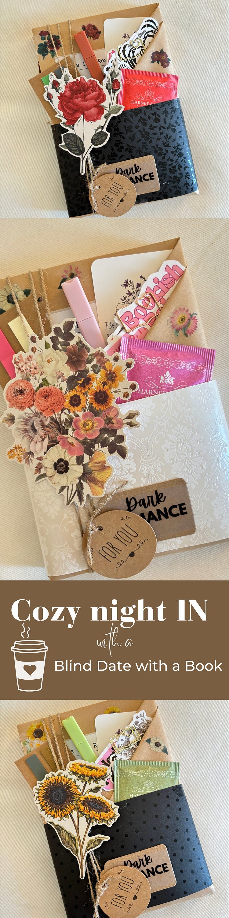 Blind Date with a Book Romance Gift for Book Lover Gift Blind Book Dates Gift Blindate gift Booktok Books for Booklover Personalized Book