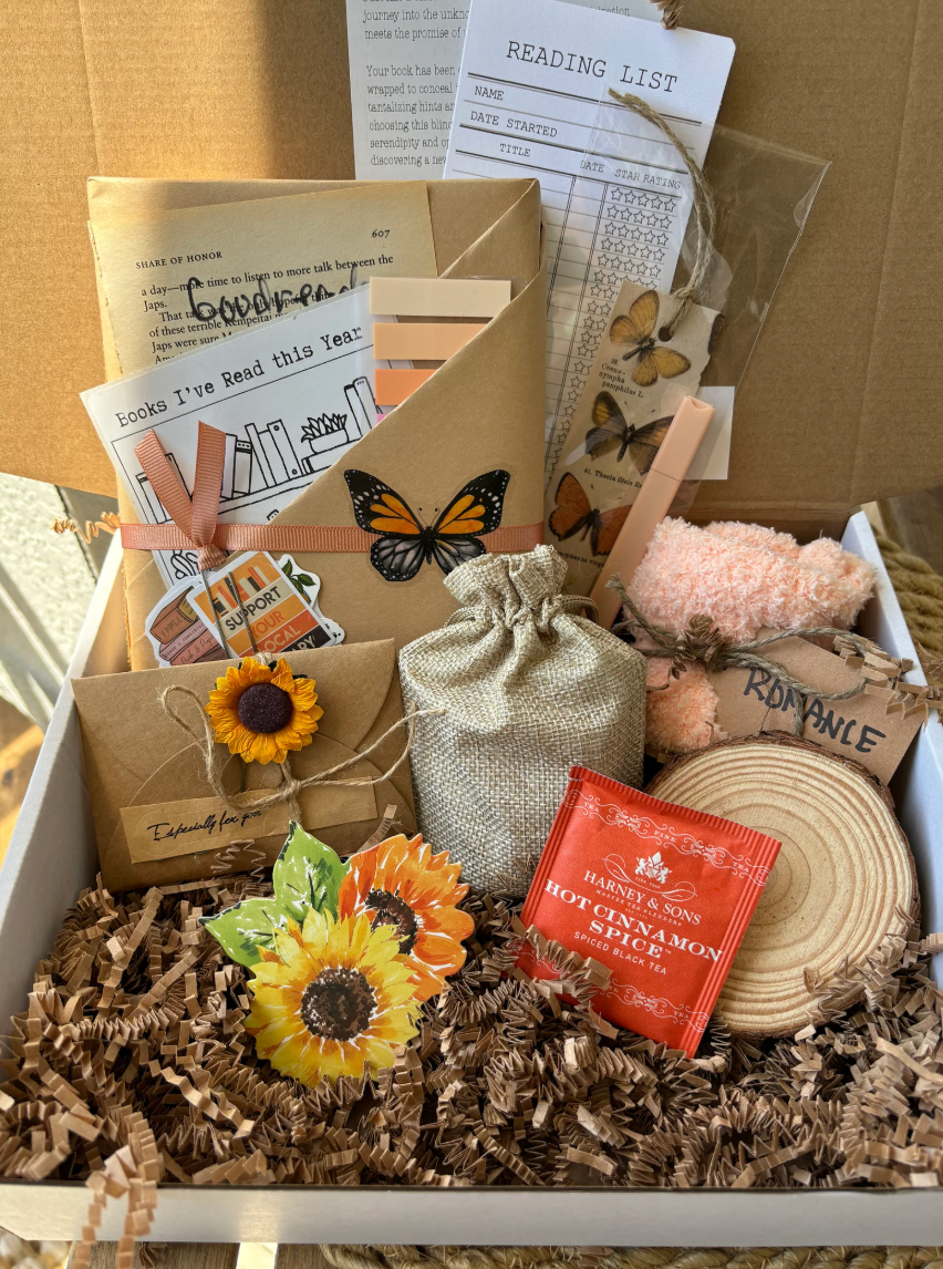 Blind date with a book sunflower theme