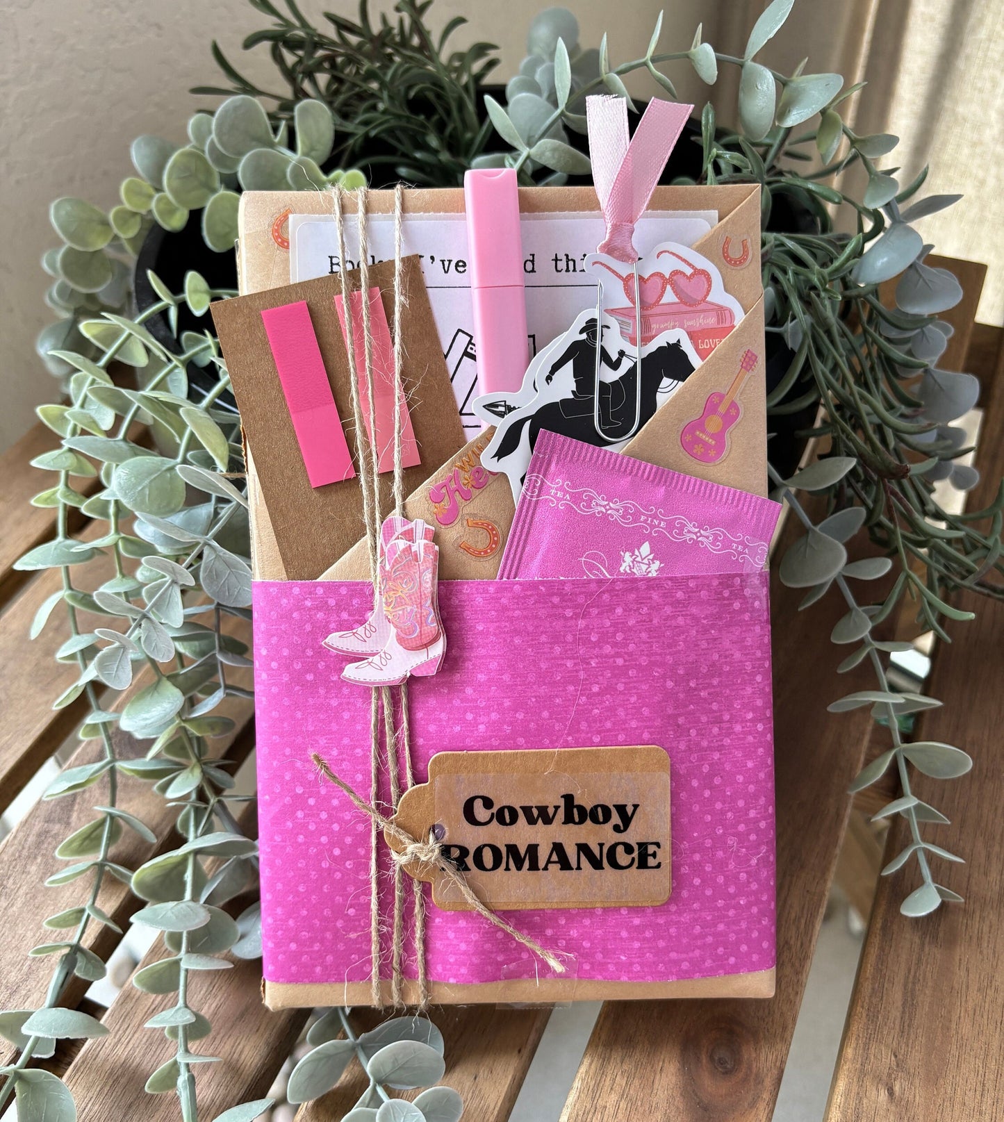 Blind Date with a Book is the perfect surprise for book lovers! A mystery book is selected based on your chosen genre, such as romantasy, thriller, or paranormal. Includes blind date-style packaging, herbal tea, annotation tabs, a highlighter, bookish stickers, a book tracker, and a library-style reading list. Perfect for booktok books, dark romance, spicy reads, fans of fantasy or sci-fi, and anyone who enjoys a fun and unique reading adventure.