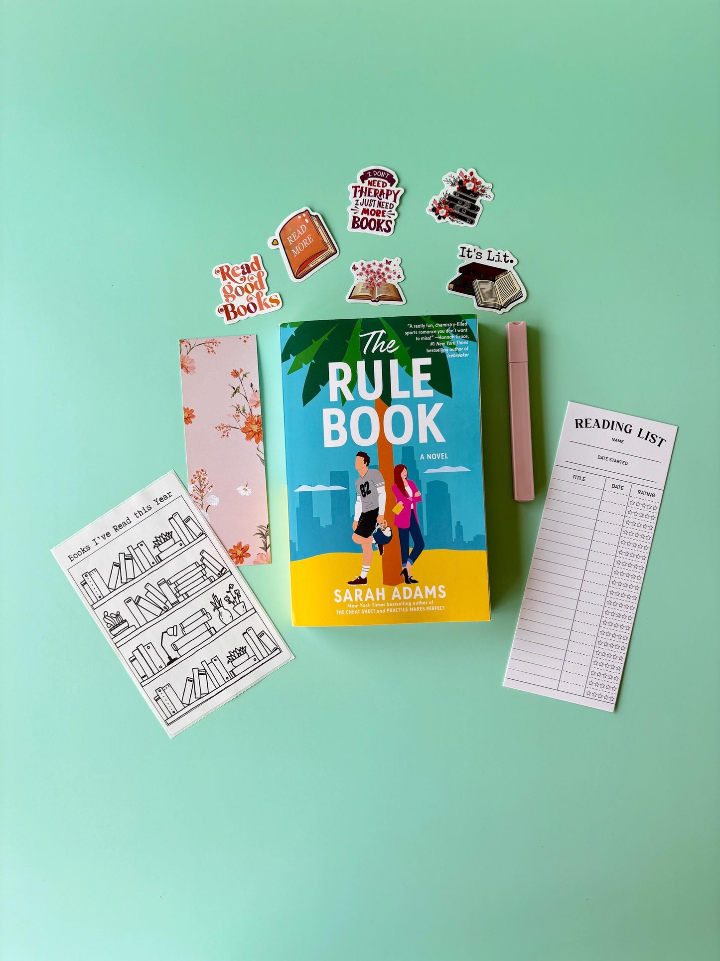 This beach-ready blind date with a book box includes a water-resistant tote, mystery book, and cozy book accessories like tea, fuzzy socks, smut stickers, and reading tracker. Perfect for summer reading lovers into romcoms, dark romance books, or romantasy sticker fans. An ideal reader gift, wife gift box, or surprise box for bookworms, Kindle users, or fantasy bookmark collectors. Makes a fun, seasonal twist on your favorite smut box or anime mystery box.