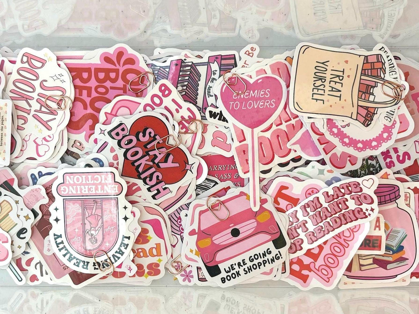 10-120 pcs Bookish Stickers for Kindle, Kindle Paperwhite, Kindle Scribe, Water Bottle, Laptop Decal, Tablets, Romance Tropes, Smut Stickers