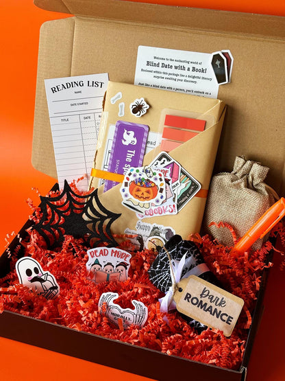 Blind Date with a Book Halloween – Book Lover Gifts, Blind Book Dates, Mystery Book Gift, Bookish Gifts, Custom Book Box, Dark Romance