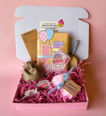Personalized Blind Date with a Book Gift Box Mystery Gift for Book Lover Gift Holiday Book Gift for Christmas Gift for Her Bookworm Gift