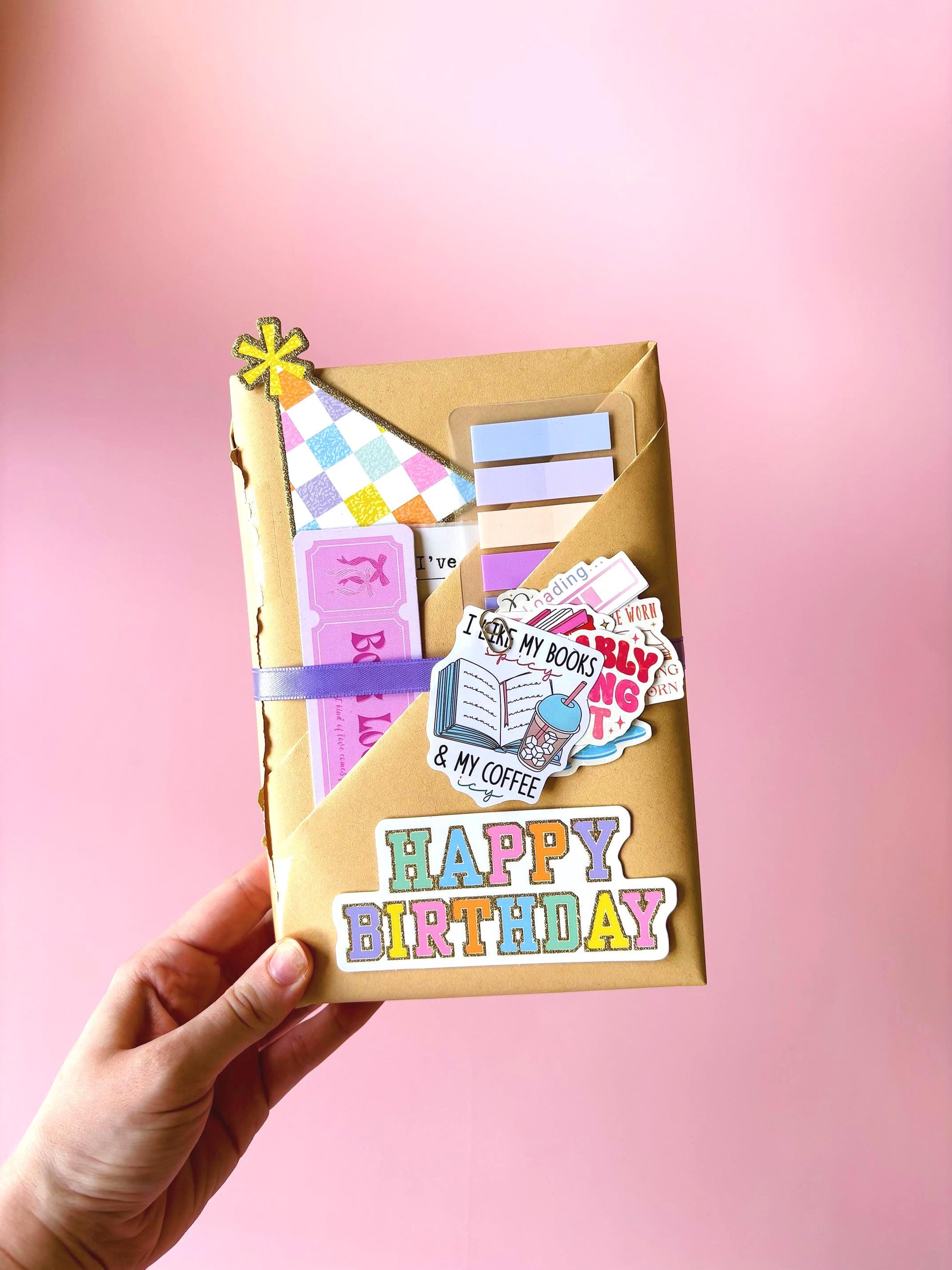 Birthday reading adventures await with a Blind Date with Book! Each date with a book box is a blind box surprise featuring mystery books, dark romance, romantasy, or spicy book genres. Includes a reading log and is ideal for bookstagram fans. Perfect as a book lover gift box or to treat yourself, offering an unforgettable blind date book, blind book dates, or book blind date experience.