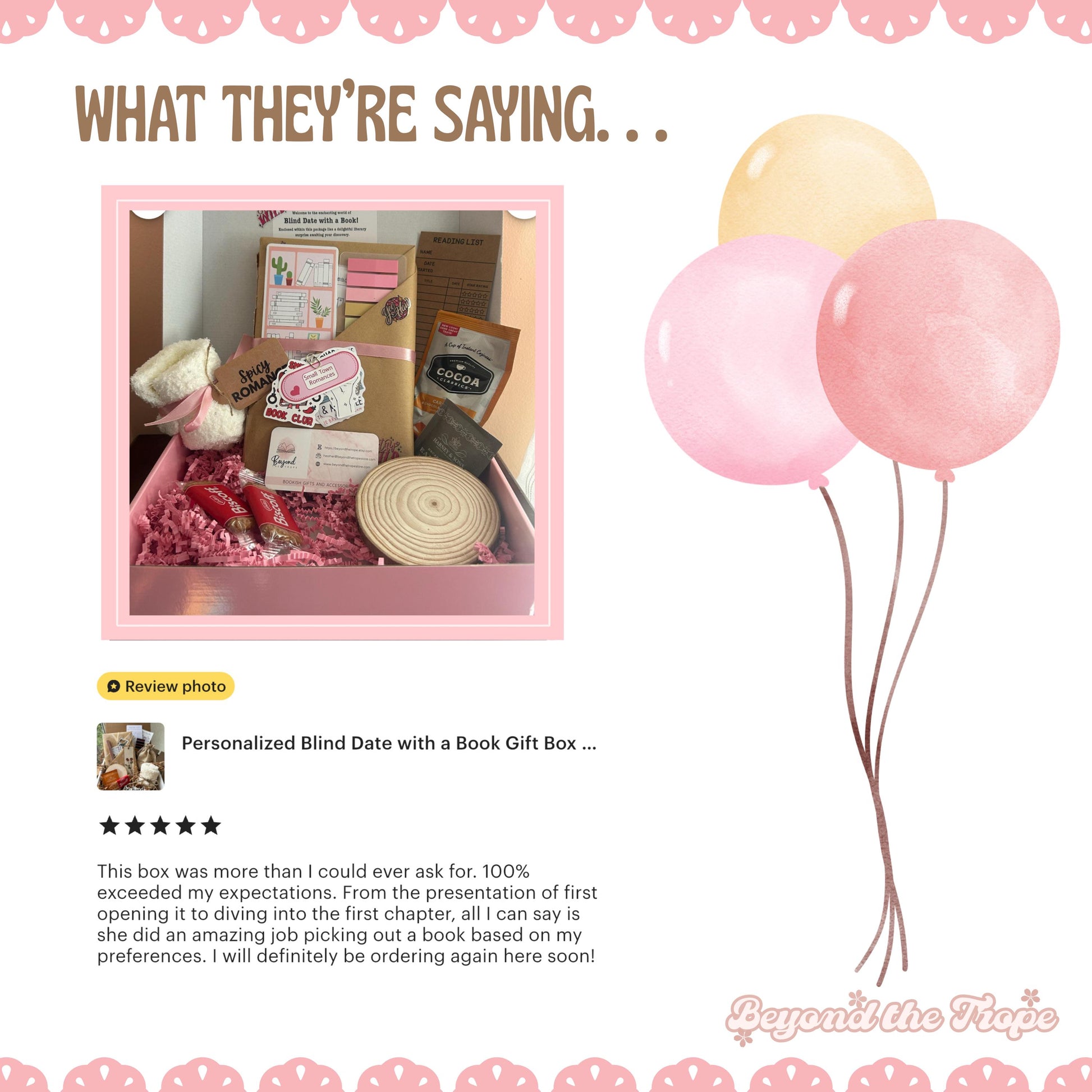 Give the gift of surprise with a Blind Date with Book birthday box! Each date with a book is a blind box or mystery box filled with mystery books, dark romance, romantasy, and spicy book options. Includes a reading log and is ideal for bookstagram readers. A perfect book lover gift box, allowing a blind book date, book blind date, or blind book dates experience full of fun and intrigue.