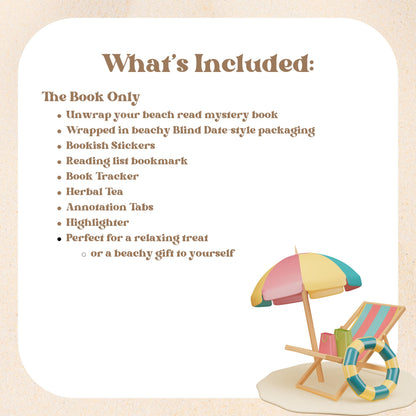 Blind Date with a Book Box – Mystery Book Gift for Her, Personalized Book Lover Gift, Beach Read Surprise, Cozy Reading Box, Bookish Gifts