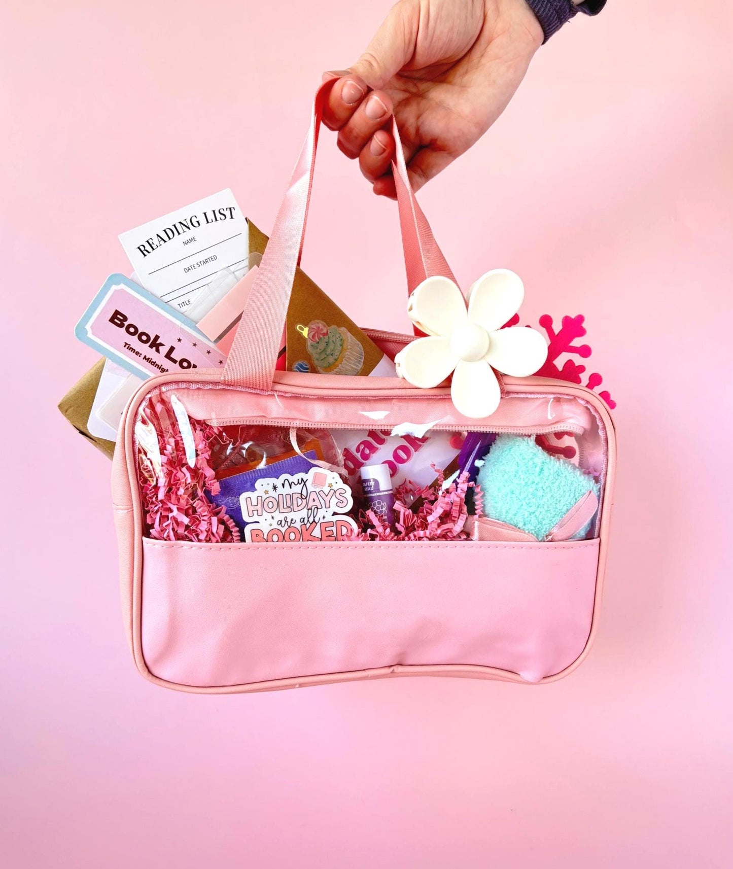 Blind Date with a Book Box, Blind Book Dates, Mystery Book Gift, Bookish Gifts, Book Lover Gift, Custom Book Box, Pink Christmas