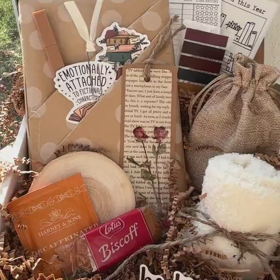 Blind Date with a Book Box – Surprise Mystery Book Gift, Book Lover Gift Box, Custom Dark Romance or Romcom for Her Boookworm Gift