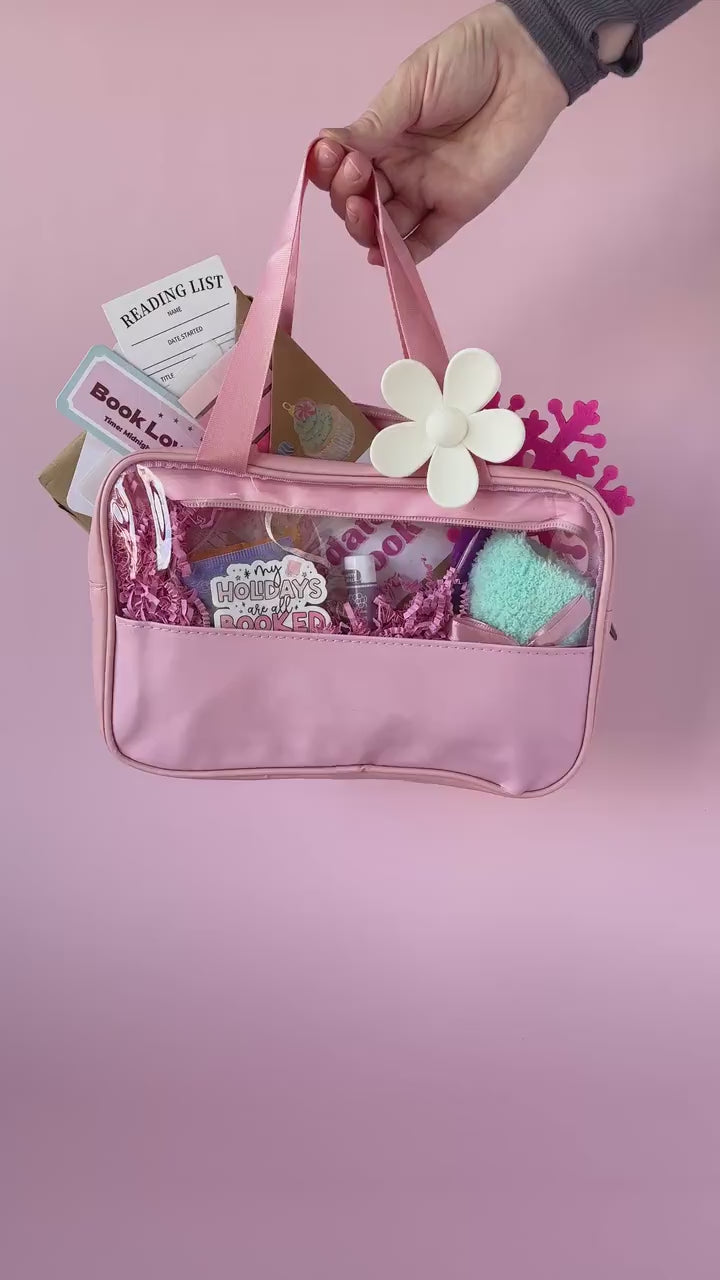 Blind Date with a Book Box, Blind Book Dates, Mystery Book Gift, Bookish Gifts, Book Lover Gift, Custom Book Box, Pink Christmas